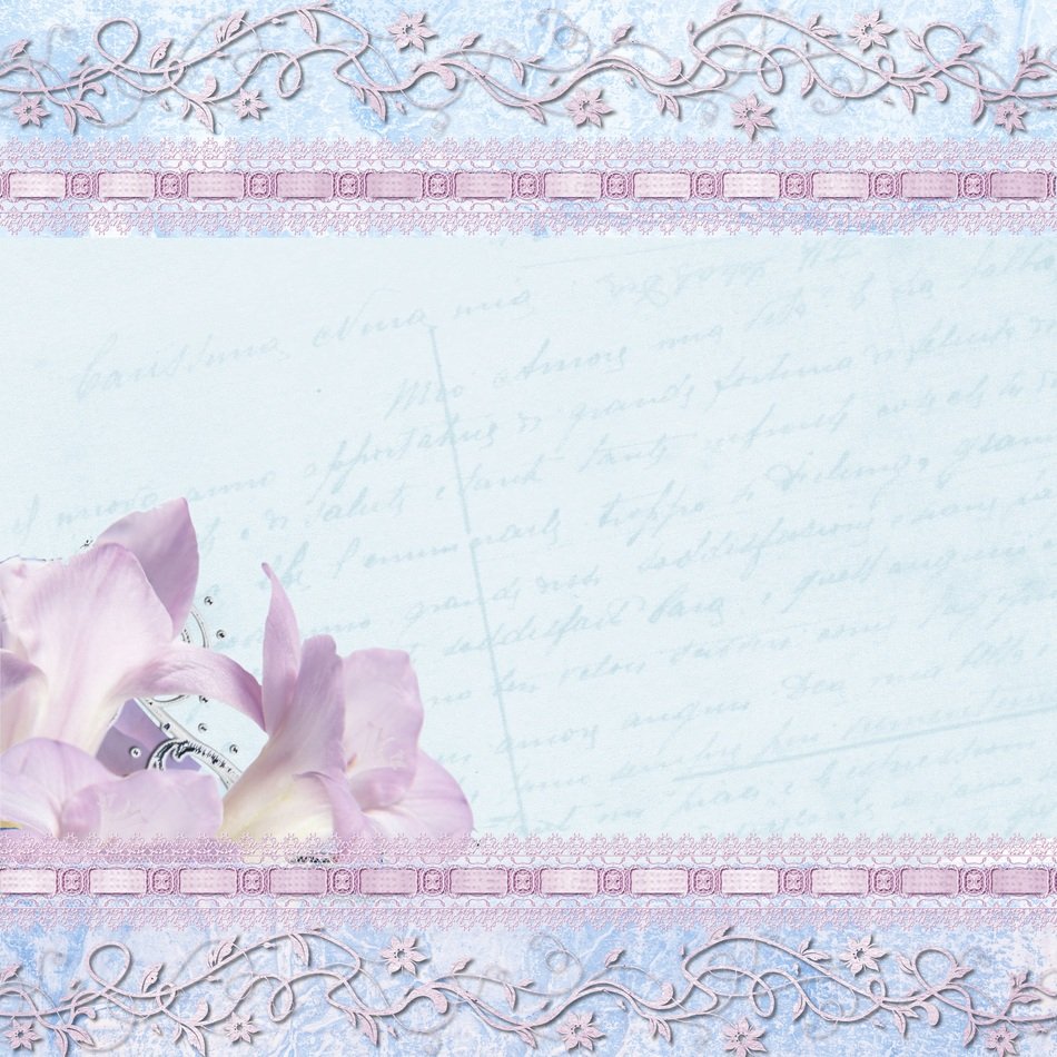 Background Lilac Blue Lily