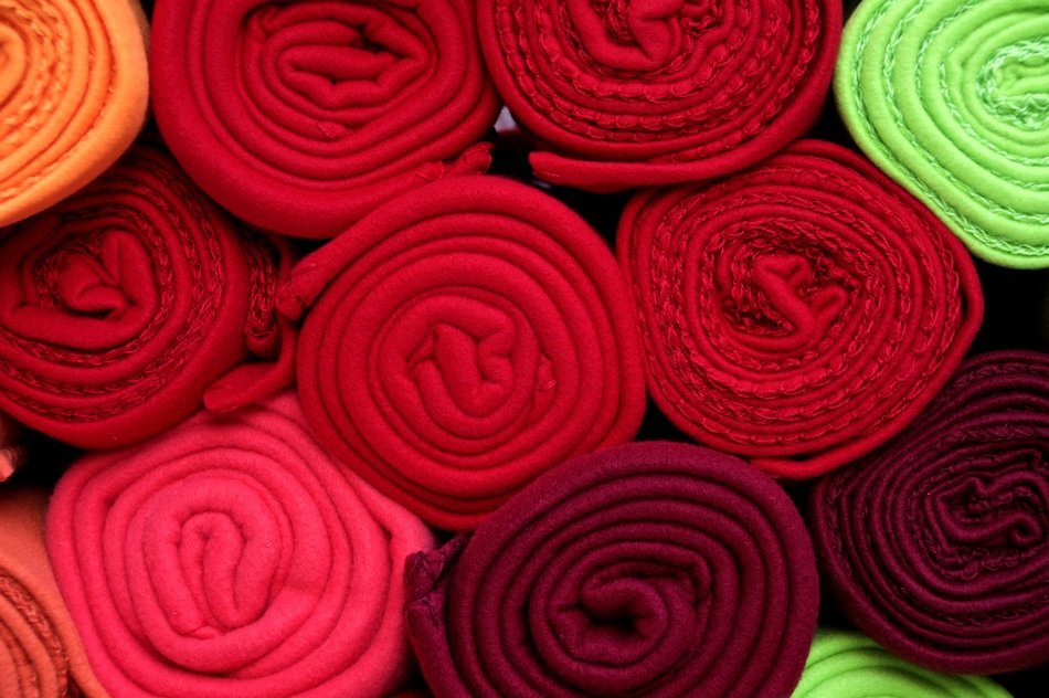 Fabric Wool Roll Decoration