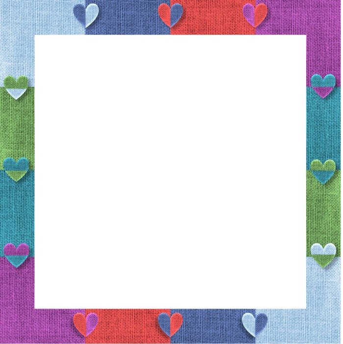 Fabric Hearts Two-Tone Jute