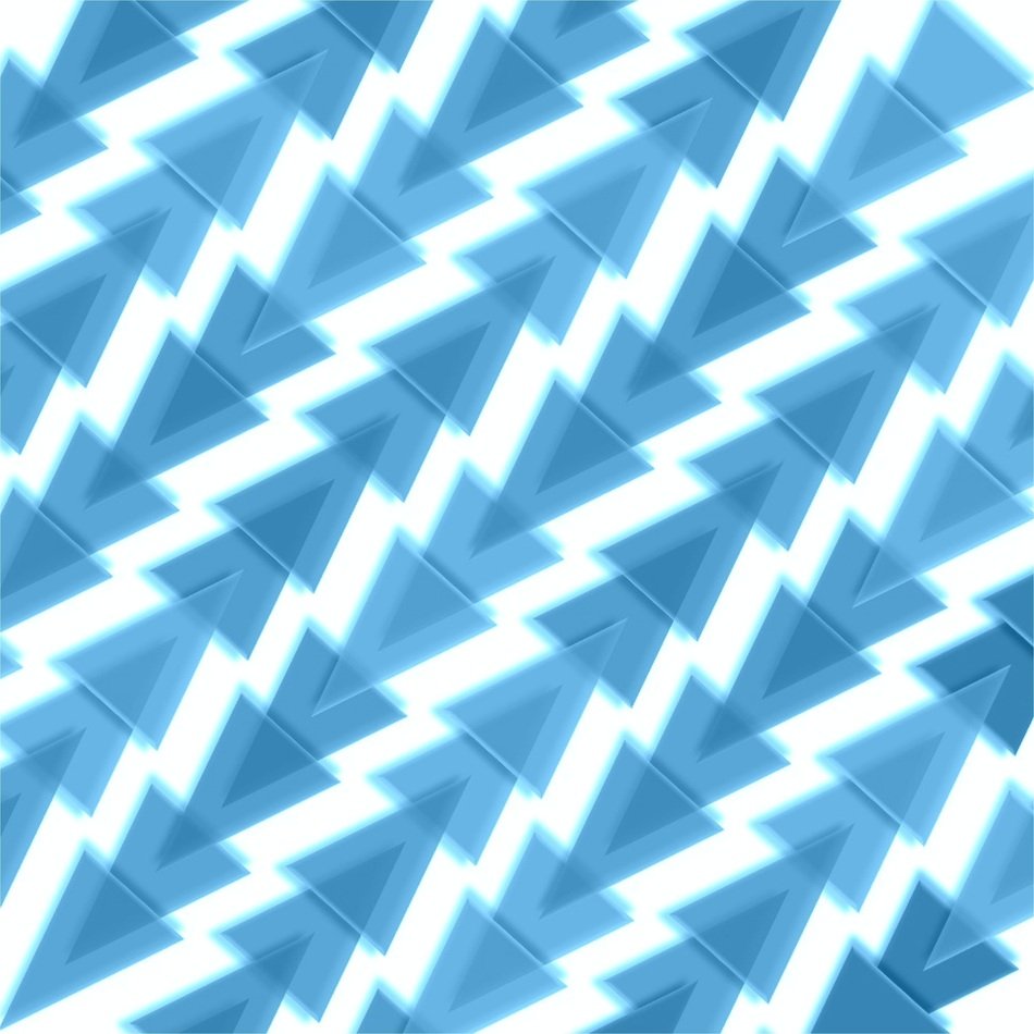 Blue White 3D Shades Shapes