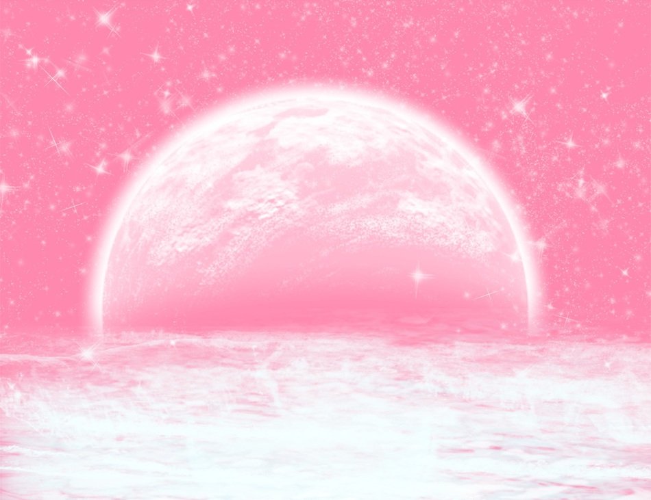 Background Moon Water Pink Star