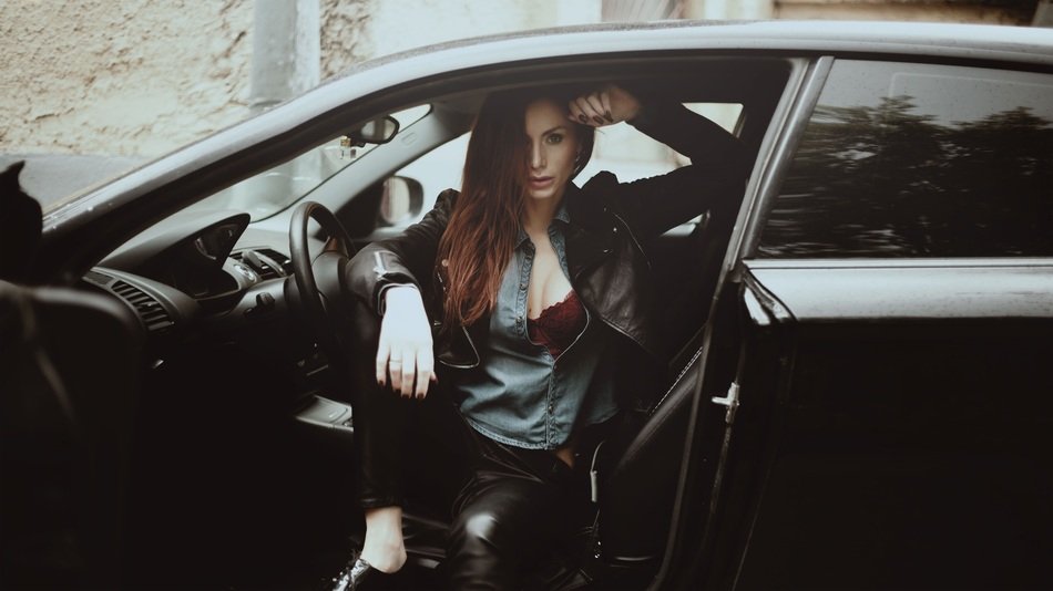 Girl In The Car Photoshoot