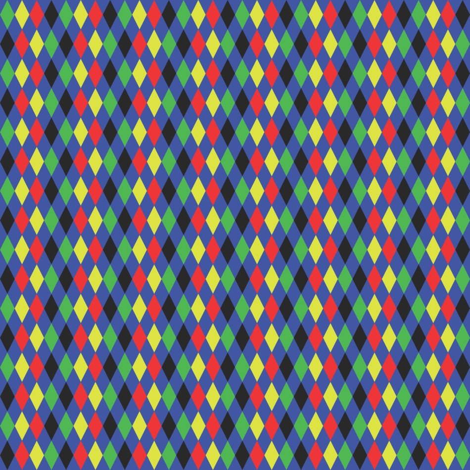 Diamonds Small Colored Rhombus