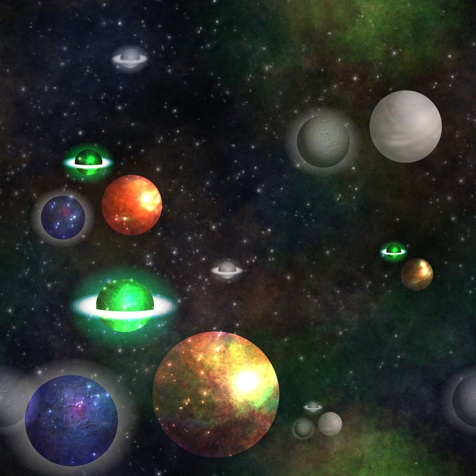 background with futuristic galaxy