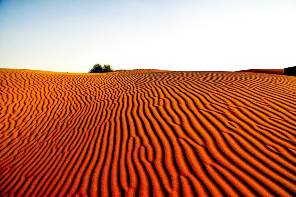 background with desert landscape