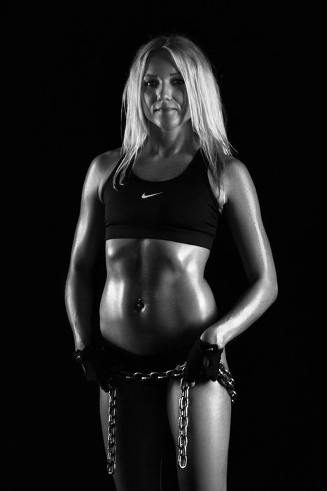 Athletic Girl In The Studio