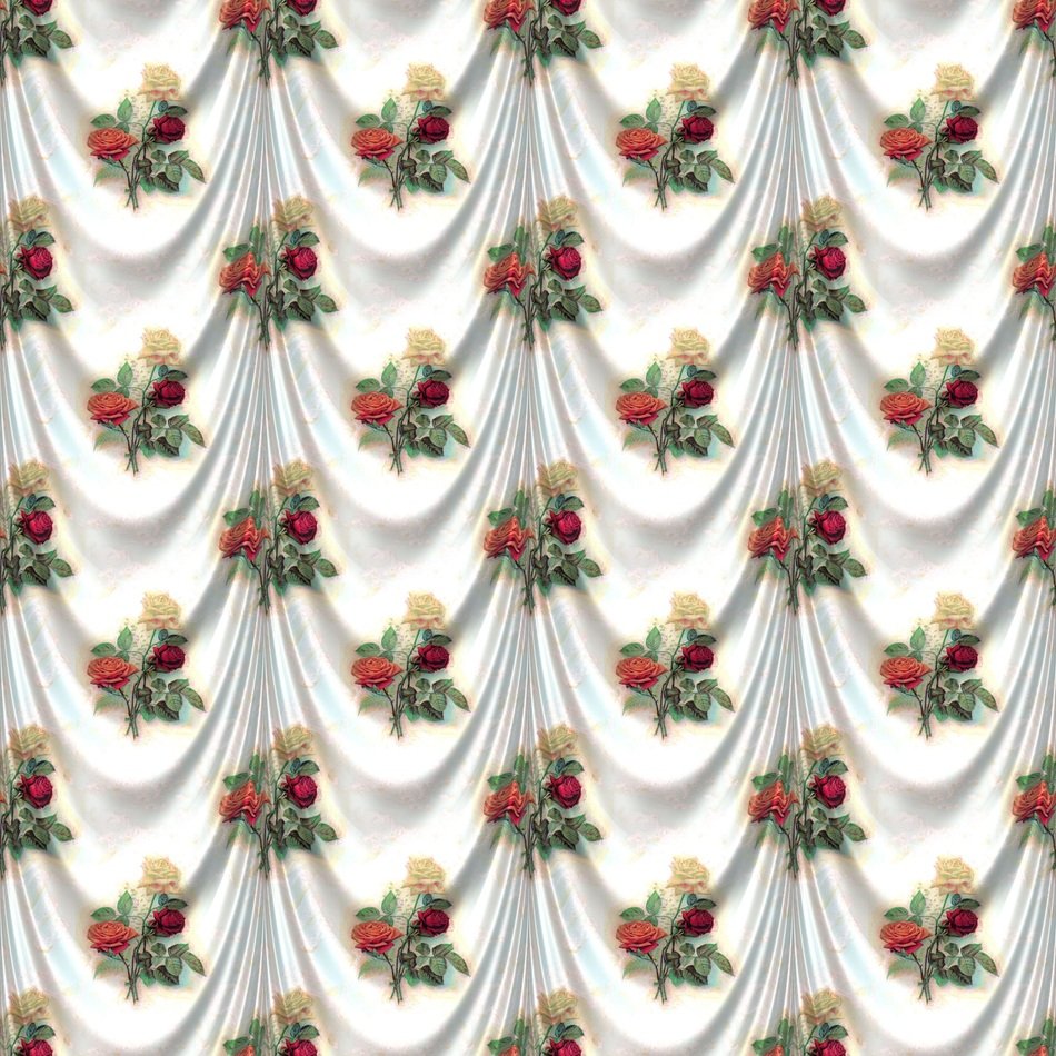 Rose Satin Drapery Curtain