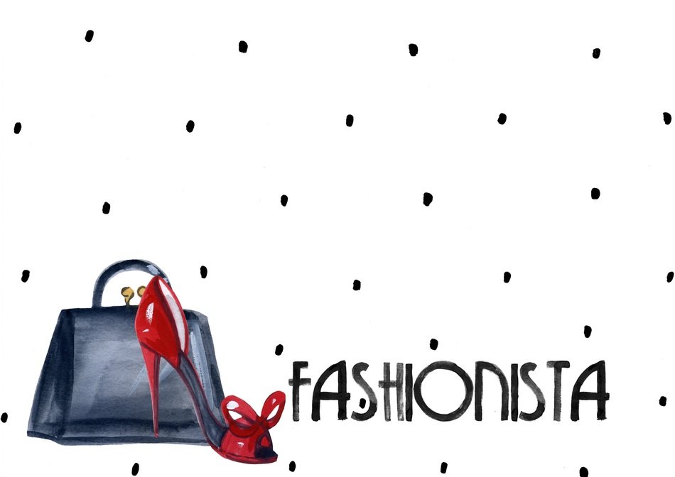 Fashion Background Shoes Red