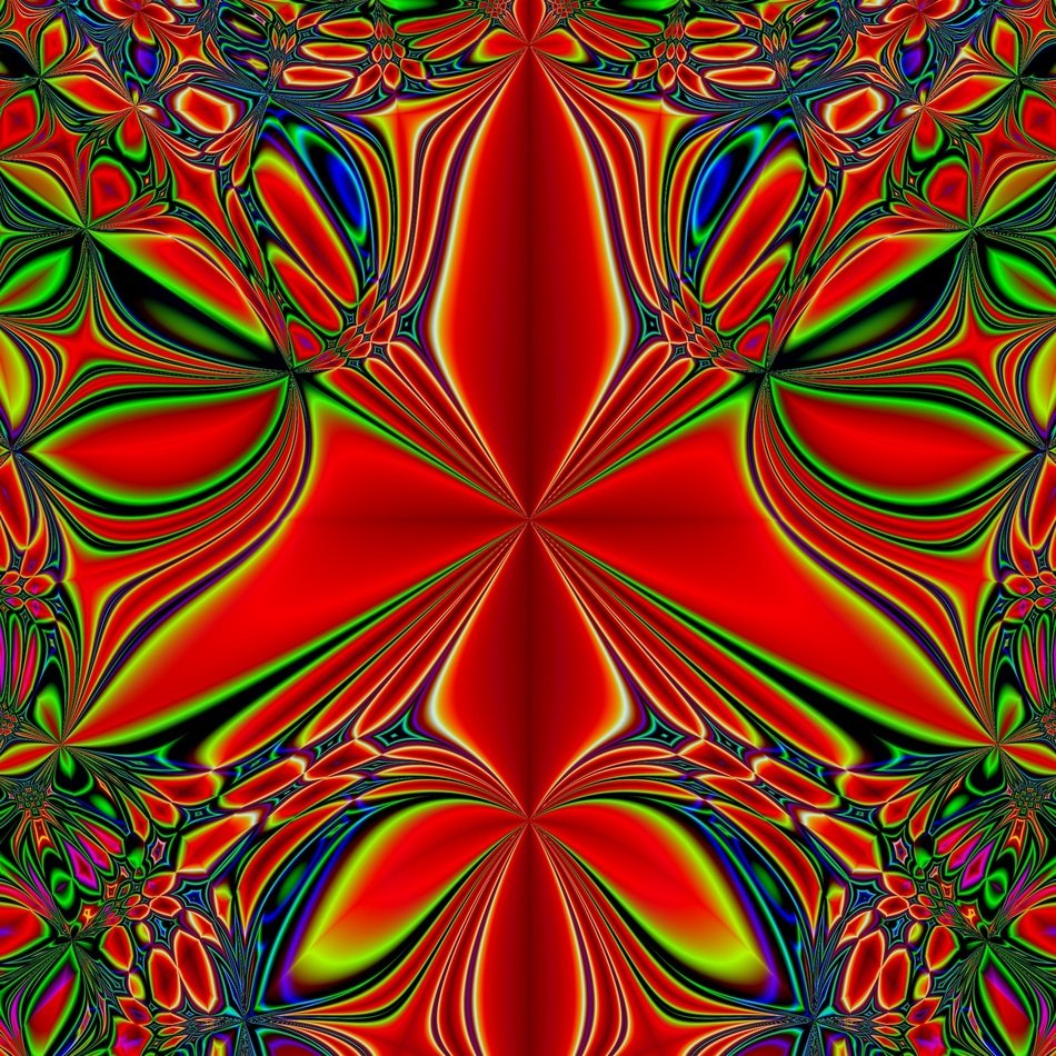 red, blue and green abstract pattern