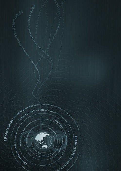 Abstract Geometric World Map