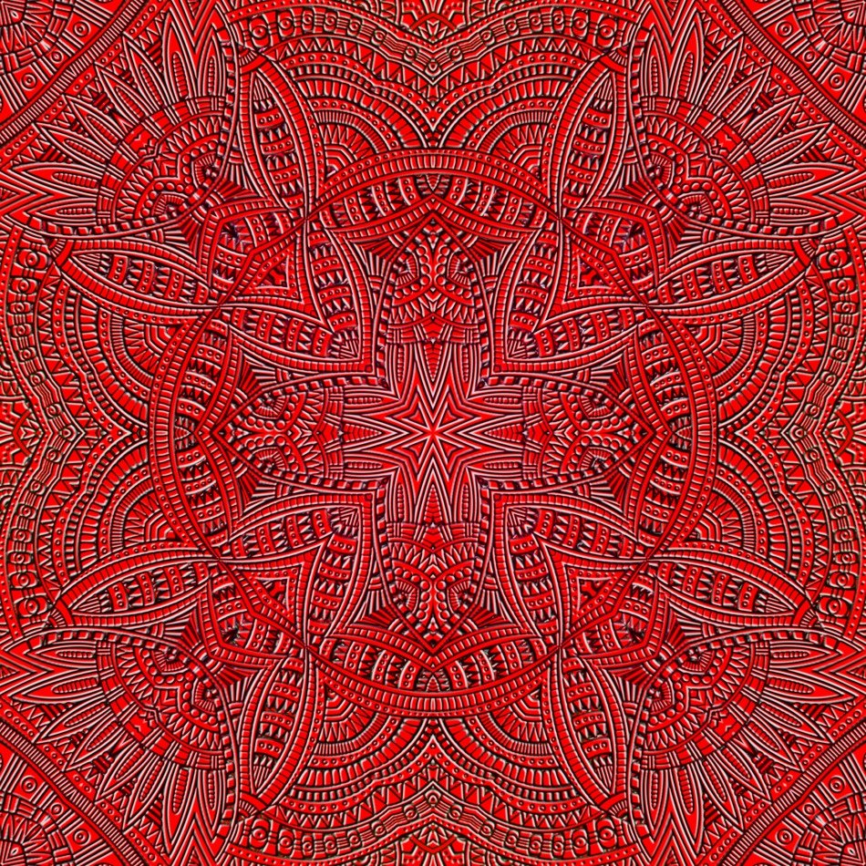 background with red decorative pattern