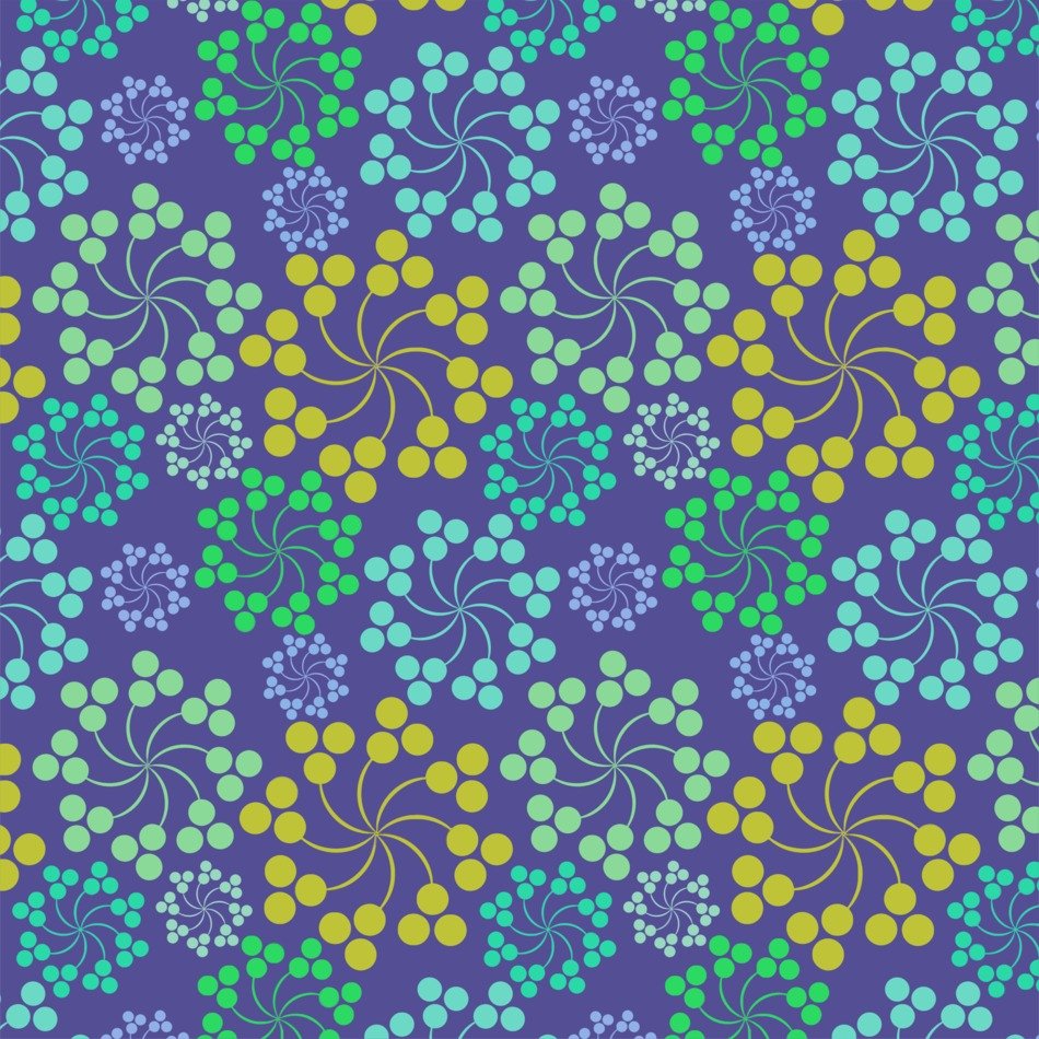 background with floral pattern on the purple background