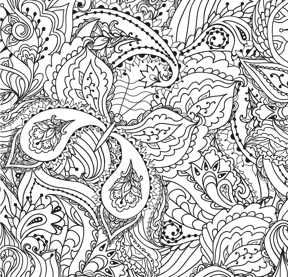 Black And White Butterfly Paisley