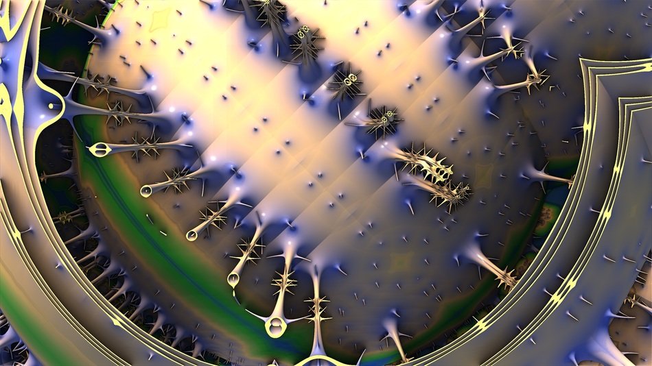 Background Fractal Render Bright