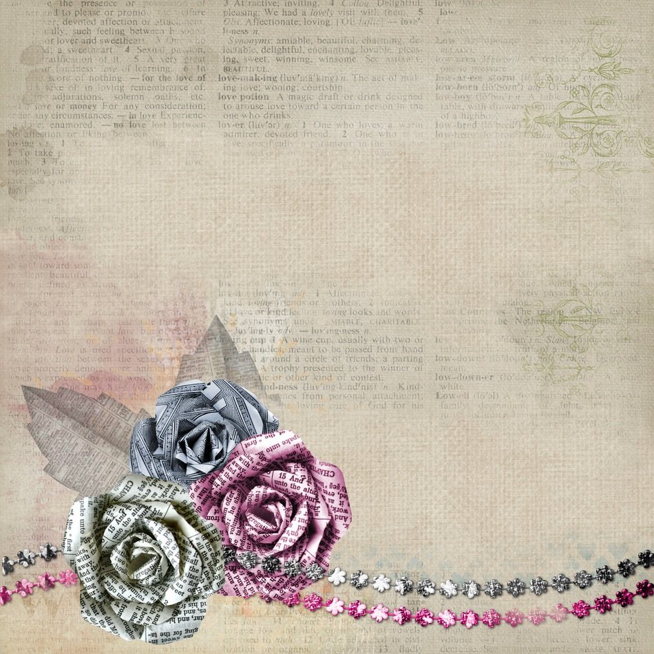Rose Fancy Background Pattern