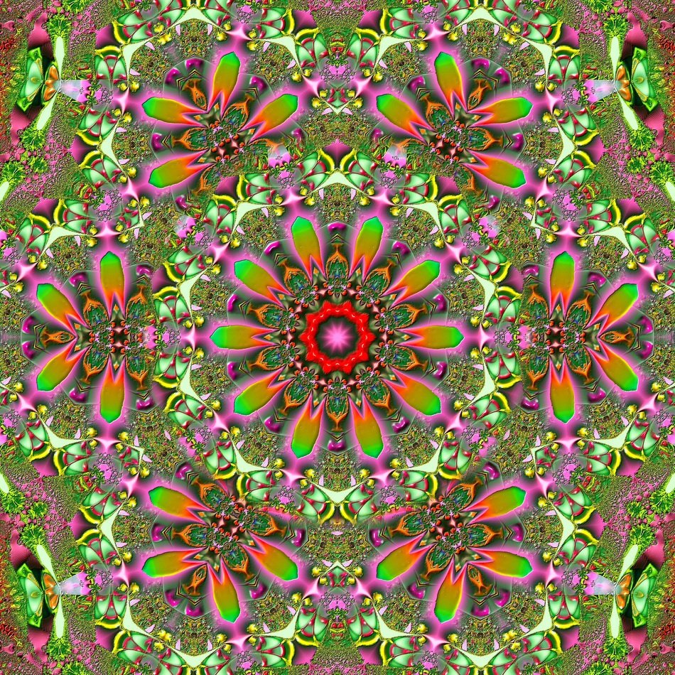 Fractal Image Tile Background