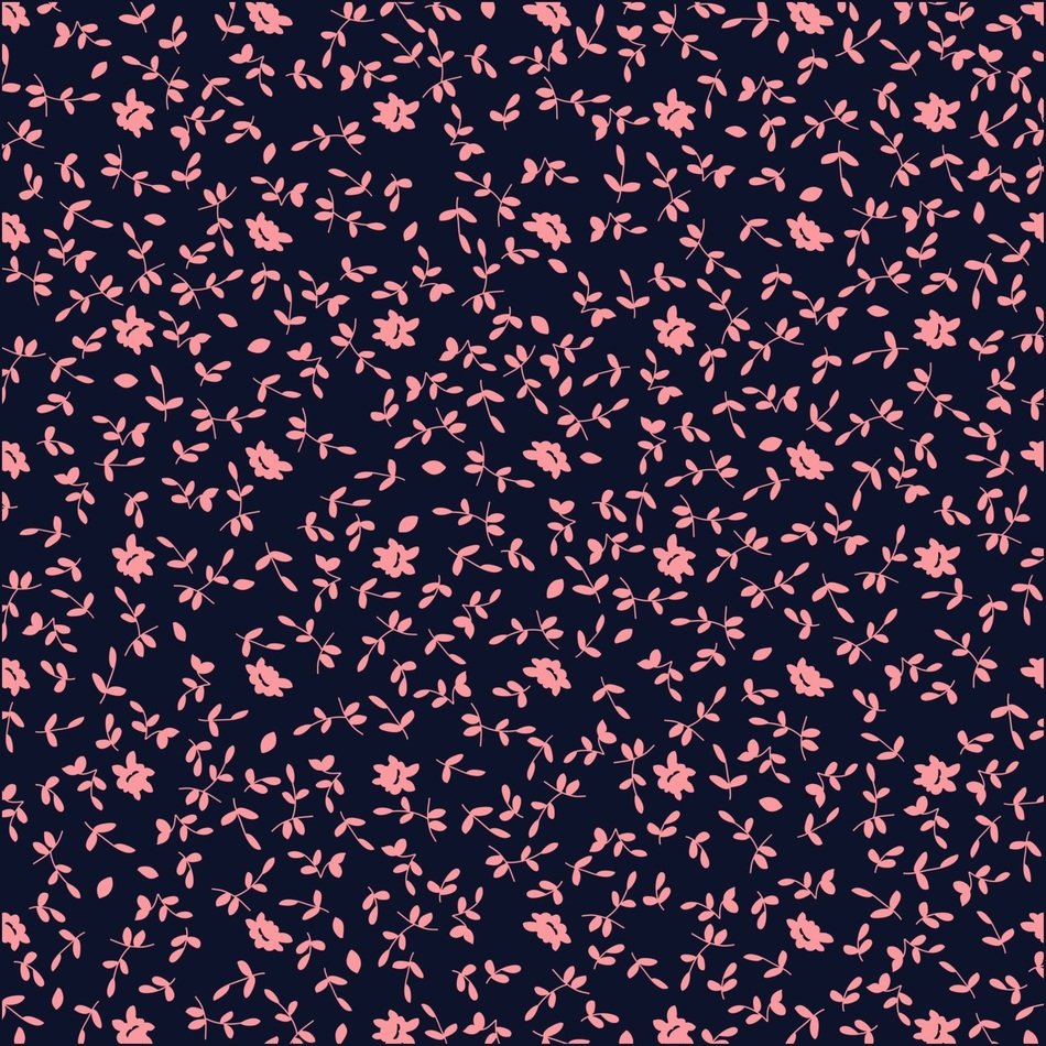 fine floral pattern on the black background