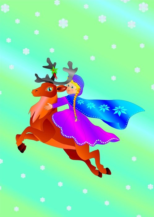 Reindeer Girl Scandinavia