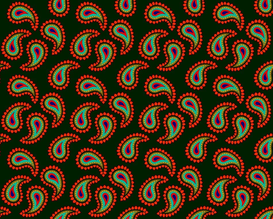 Pattern Abstract Paisley Swirls