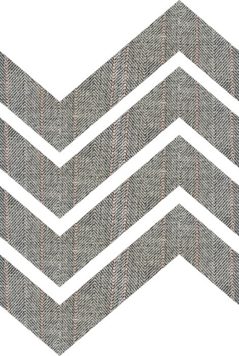 Fabric Chevrons Grey Herringbone