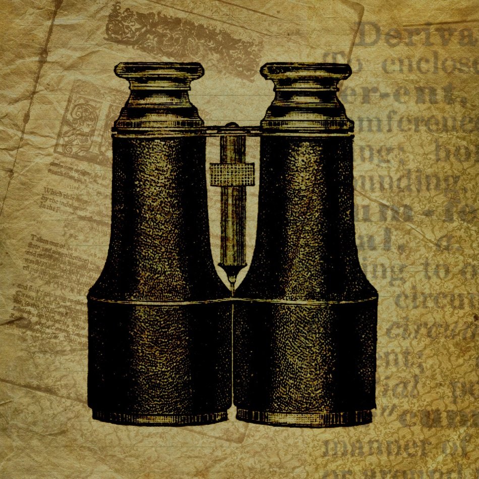 Background Grunge Binoculars