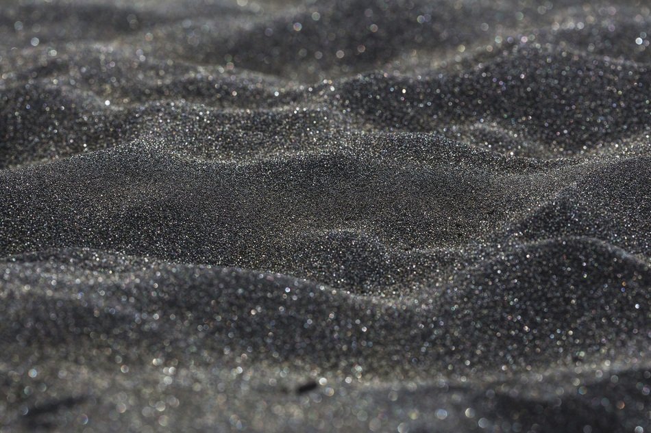 Macro Sand Black Blurred Blur