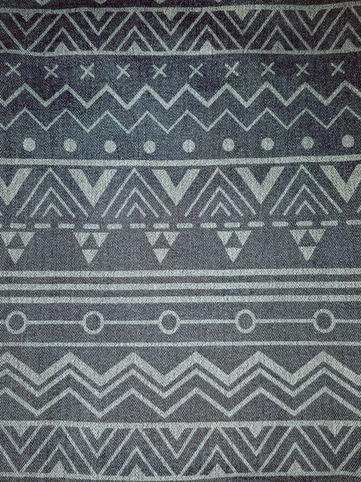 Denim Pattern Tribal Garment
