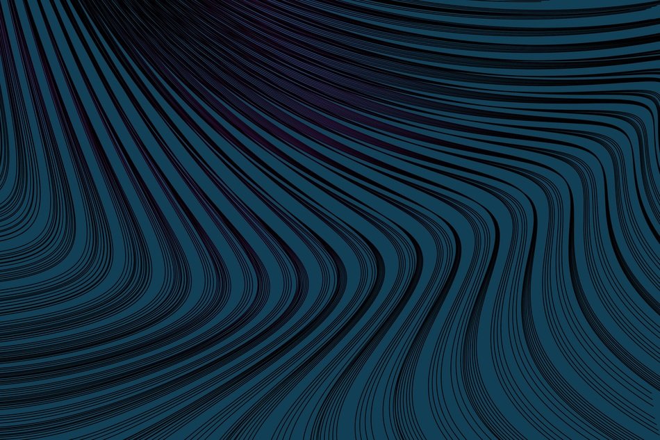 Line Geometric Blue Object
