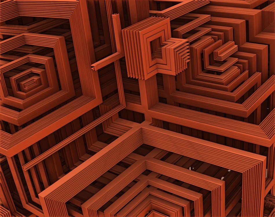 background with 3d fractal pattern
