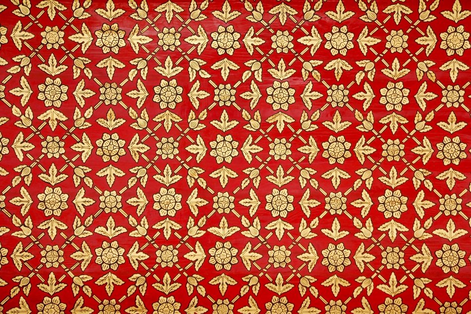 Gold Pattern Decor Golden