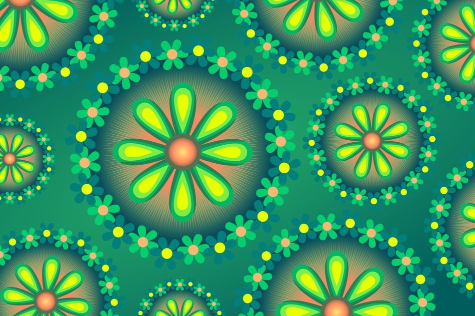 Green Floral Background Texture