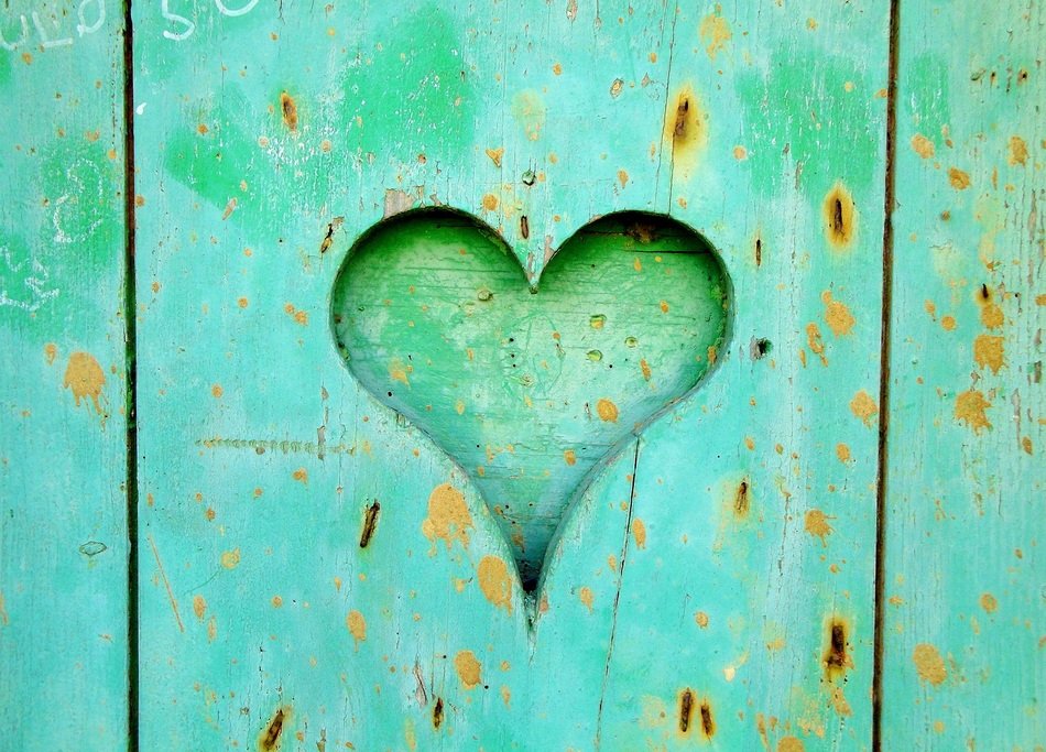 Heart Wood Love Wooden Old