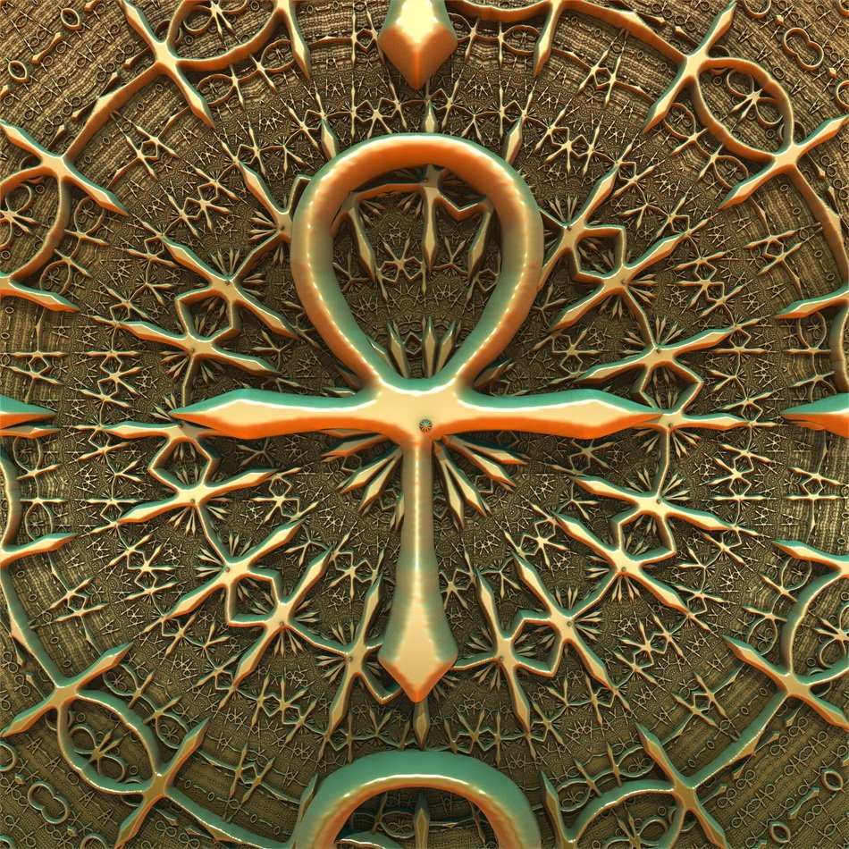Ankh Pattern Background Pharaoh