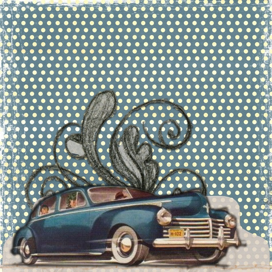Retro Collage Art Vintage