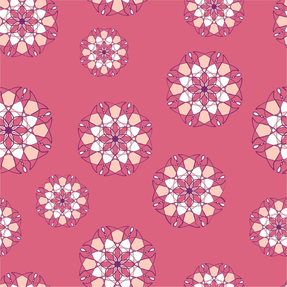 background with mandala flowers pattern