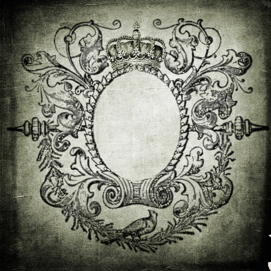 Grunge Background Frame Template