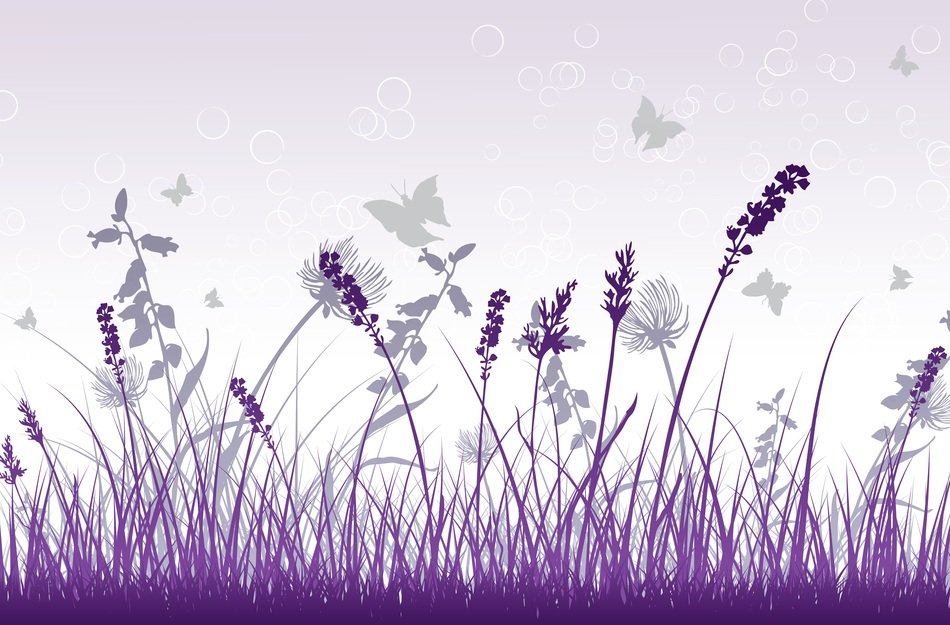Wallpaper Purple Grey Decorative