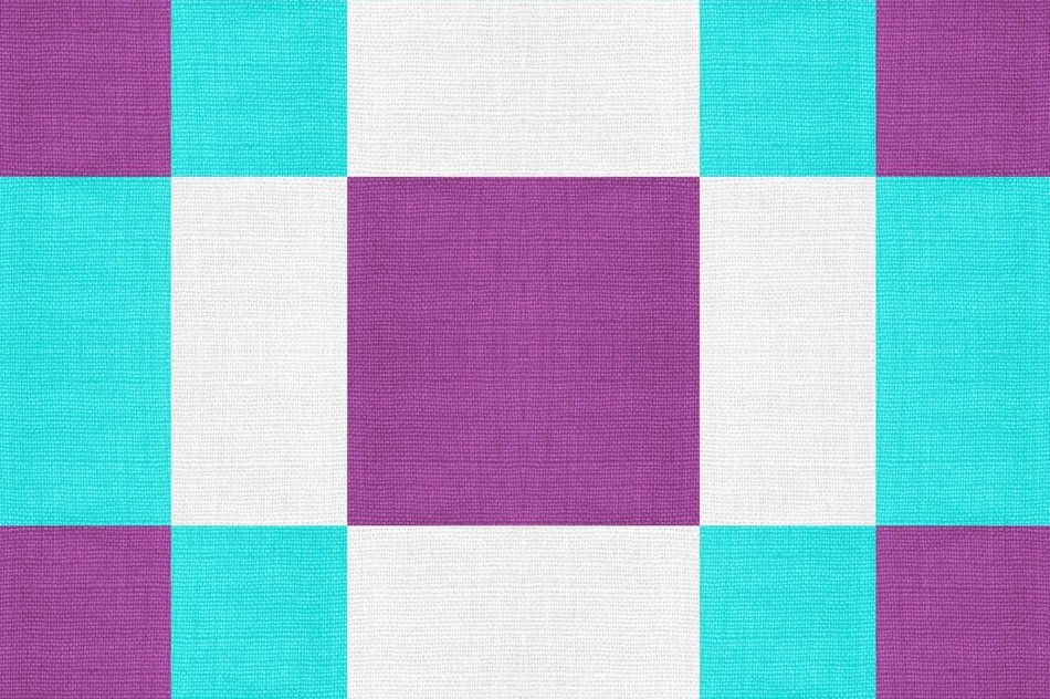 Fabric Geometric Aqua Purple