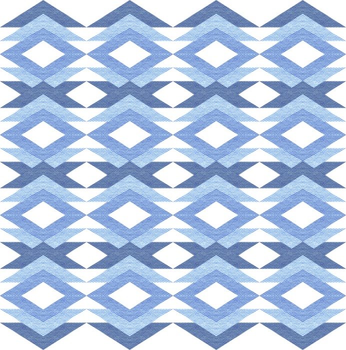 Fabric Texture Geometric Blue