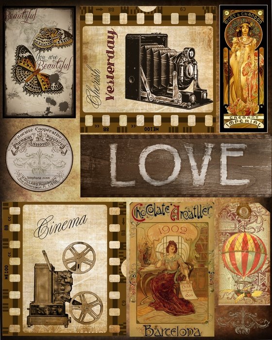 Vintage Butterfly Scrapbook