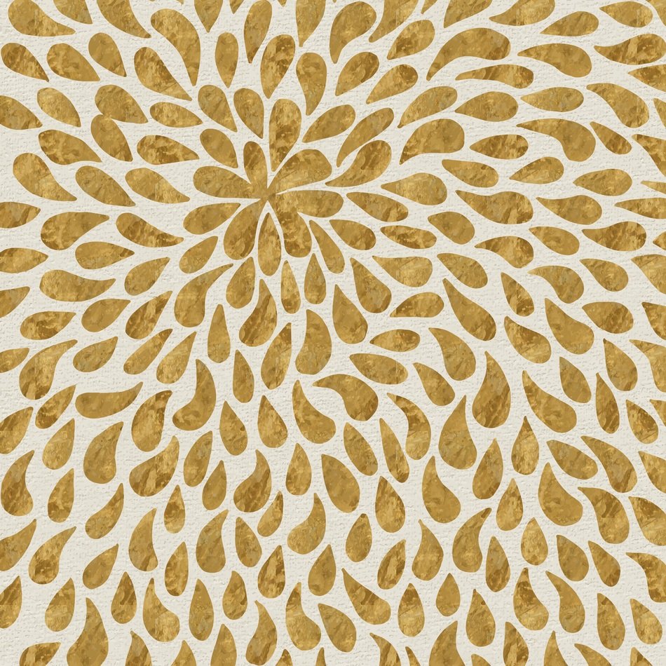 Gold Golden Abstract Flower