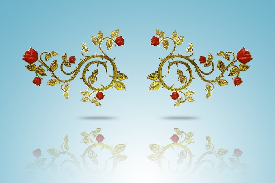 Ornament Rose Flower Symbol