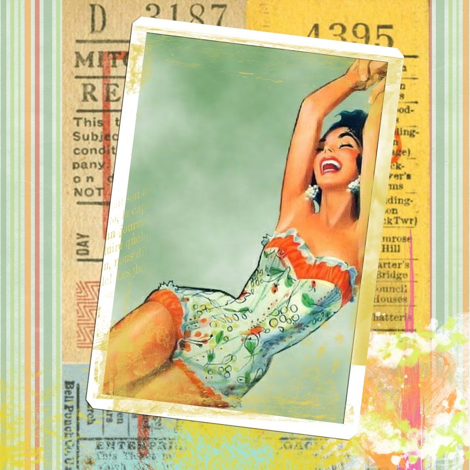 Vintage Retro Collage Art