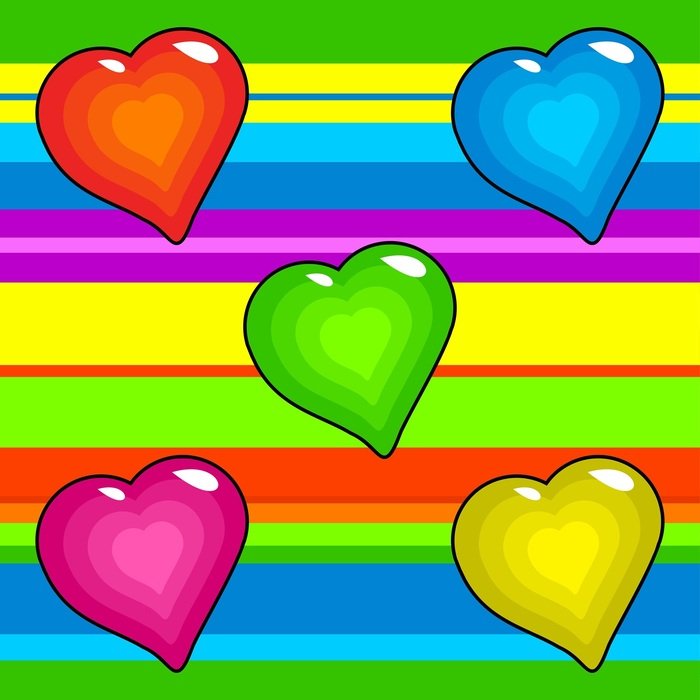 Love Hearts Shapes Symbol