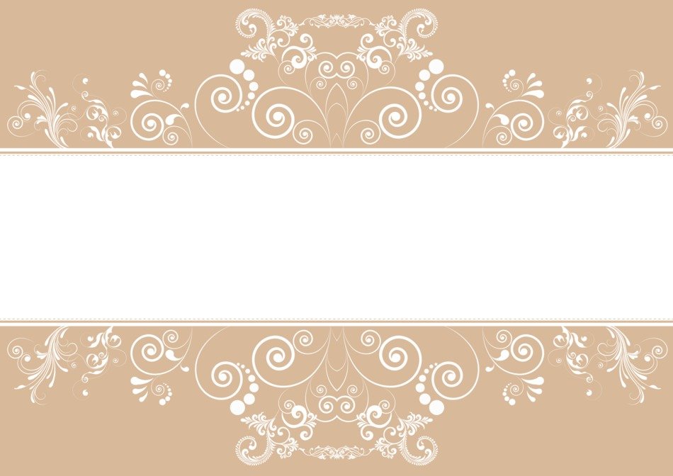 white pattern on a beige background with the flower