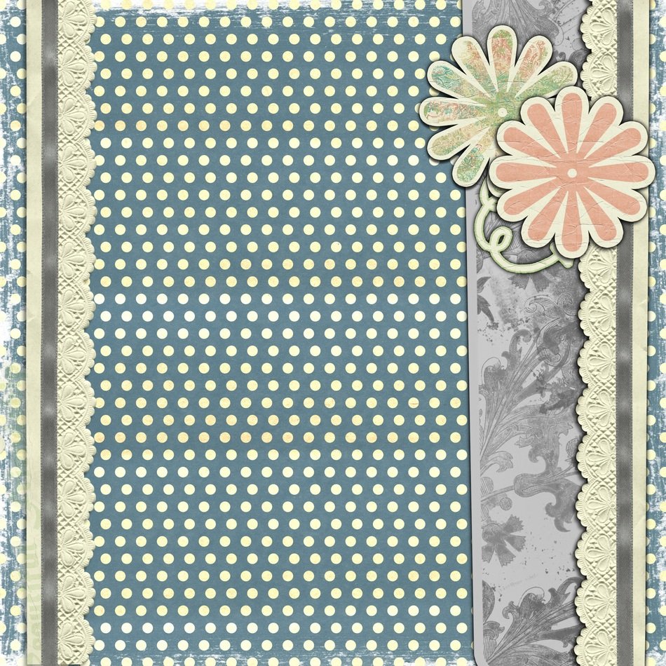 Background Blue Scrapbook