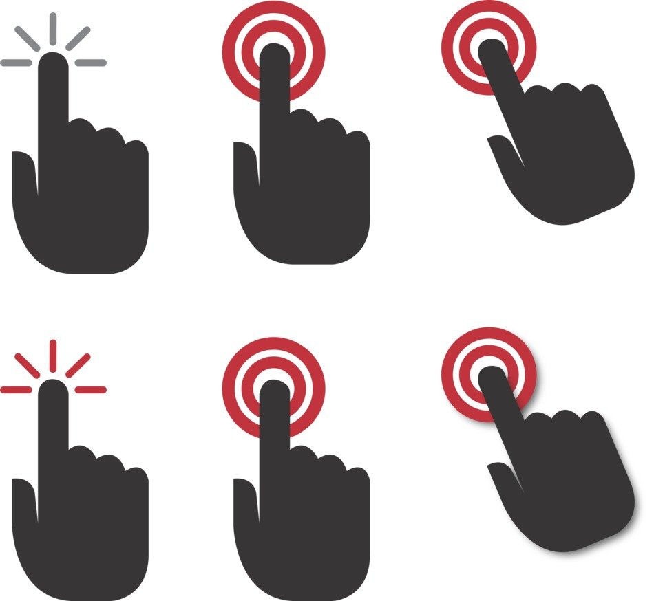 Hand Click Click Here Finger