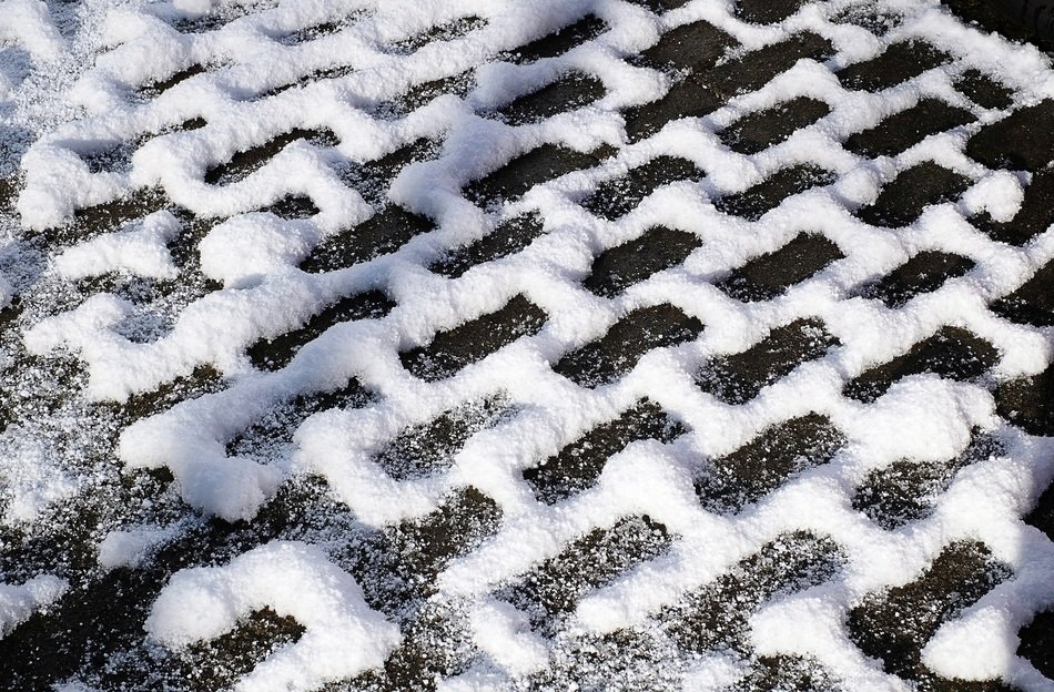 Stones Paving Stones Snow