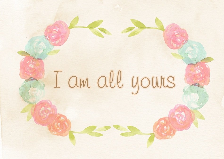 Sentiment Card Rose Watercolor