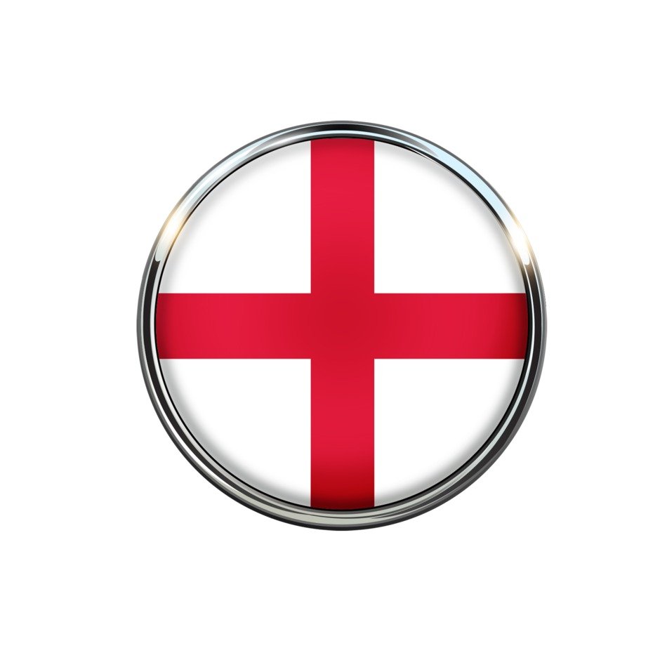 England Flag Circle
